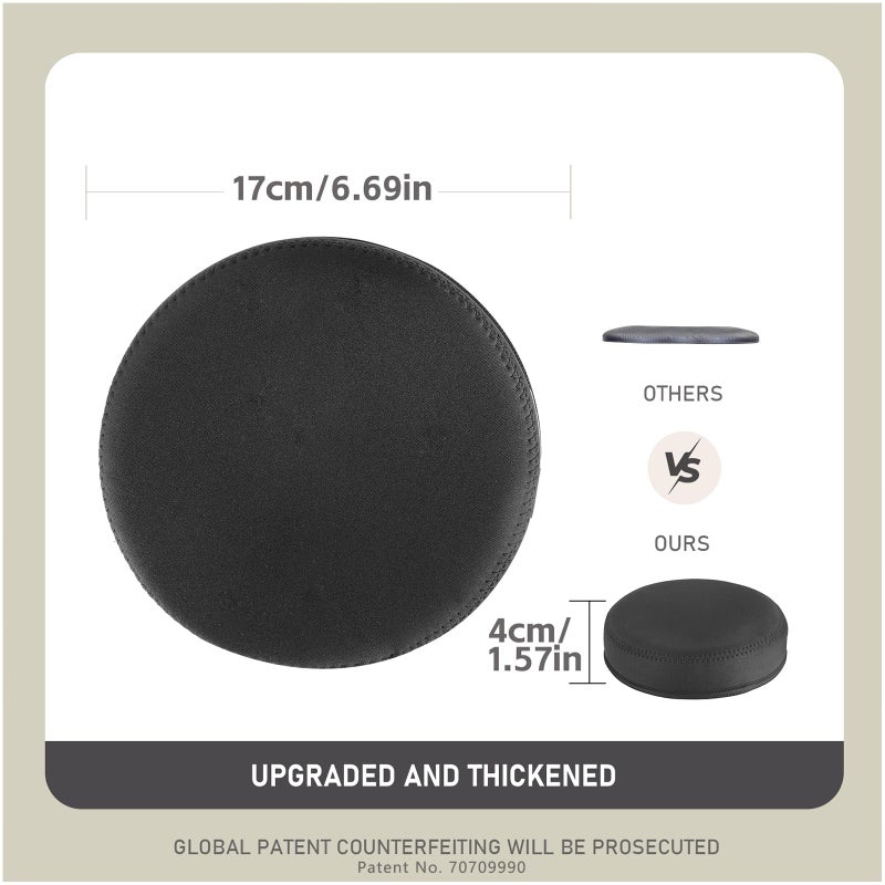 ECOESPTI Yoga Knee Pad, 1.57 Inch Thick, Memory Foam and EPE Foam, Waterproof and Non-Slip, for Knees Elbows Wrist Hands Head Yoga Pilates Work Out Kneeling Pad, Exercise Mat 2 Black - Image 3