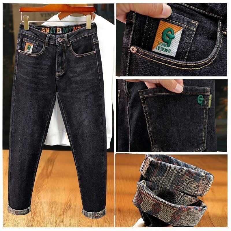 Unisex Classic Denim Jeans Loose Fit Daily Outdoor Wear - Image 2