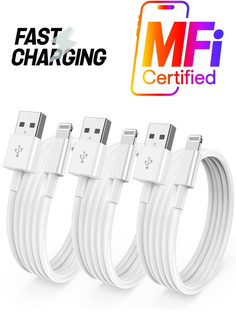 فلوينغ كابل شحن USB-A إلى Lightning بطول 1 متر، معتمد من Apple MFi، شحن سريع ومزامنة بيانات، متوافق مع iPhone 14/14 Plus/14 Pro/14 Pro Max، وسلسلة iPhone 13/12/11، وسلسلة iPhone XS/XR/X/8/7/6، وiPhone SE، وiPad - Image 1