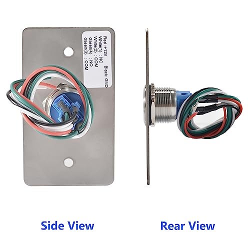STPCTOU Waterproof Exit Button with LED IP67 Door Push Switch NO&NC 86 * 50mm - Image 4