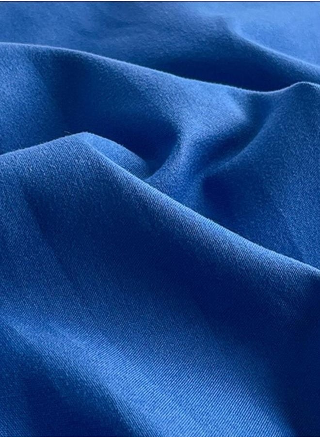LUNA Home King Size 6 pieces set Premium Korean Reversible Bedding Set Plain Grey And Blue  - Image 5