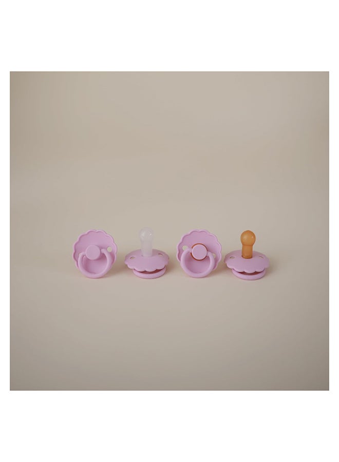 FRIGG لهاية FRIGG Daisy سيليكون للأطفال 0-6 أشهر 2-Pack كريمي/لوبين - الحجم 1 - Image 5