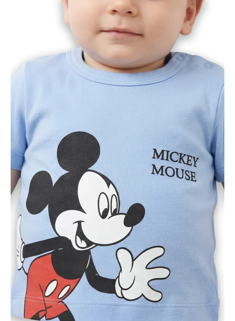 ديزني Infant Disney Mickey Mouse Printed T-Shirt
