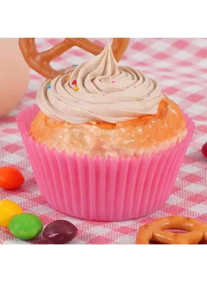 Pink Baking Cups 200PCS Nonstick Paper Cupcake Liners for Party Wedding Christmas - Image 3