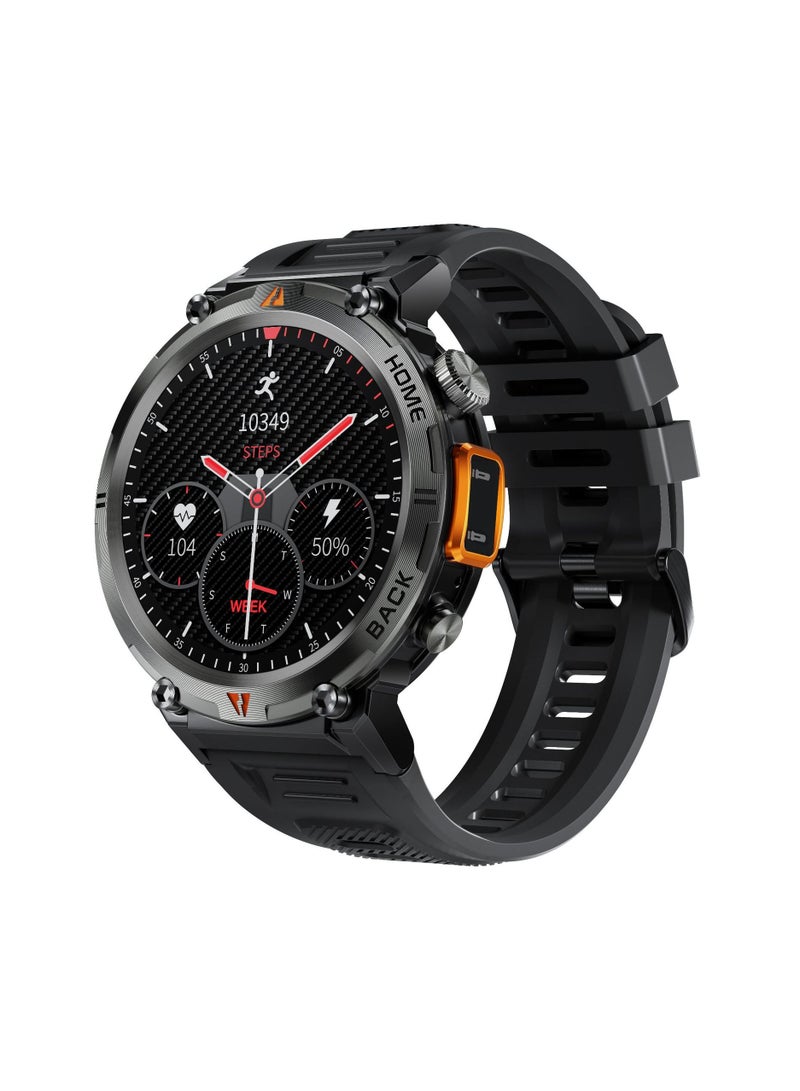 AROAQ KE3 LED Flashlight Smart Watch with Bluetooth Heart Rate Blood Oxygen Sleep and Exercise Monitor 3ATM - Image 1