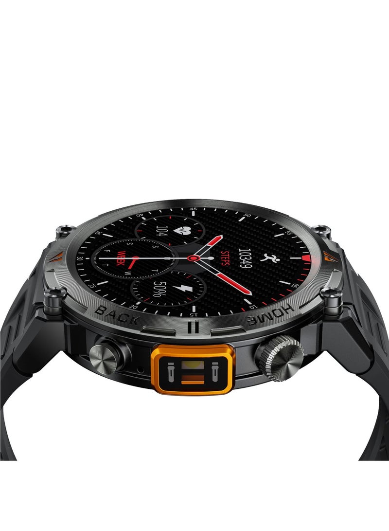 AROAQ KE3 LED Flashlight Smart Watch with Bluetooth Heart Rate Blood Oxygen Sleep and Exercise Monitor 3ATM - Image 2