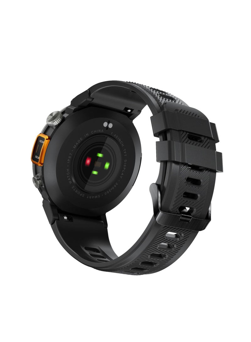 AROAQ KE3 LED Flashlight Smart Watch with Bluetooth Heart Rate Blood Oxygen Sleep and Exercise Monitor 3ATM - Image 3