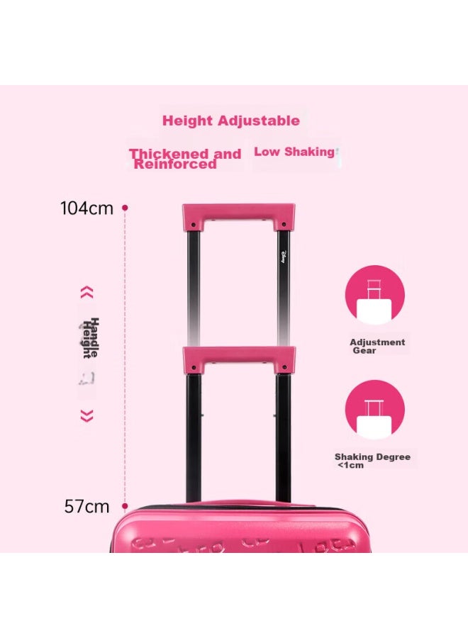 Mesuca Mascot Disney Collaboration Strawberry Bear Luggage, 20-inch Student Suitcase, Girls' Trolley Case, Travel Suitcase, Women's Password Lock Suitcase - Image 5