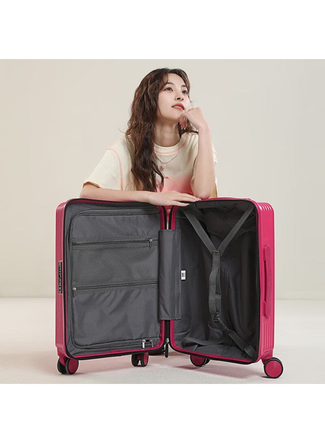 Mesuca Mascot Disney Collaboration Strawberry Bear Luggage, 20-inch Student Suitcase, Girls' Trolley Case, Travel Suitcase, Women's Password Lock Suitcase - Image 3