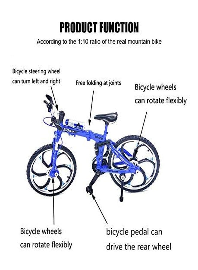Lynkaye 1pcs Mini Finger Mountain Bike Zinc Alloy Mini Bicycle Model Cool Model Decoration Crafts for Home，Bedroom, Living Room, Office,Decoration - Image 4