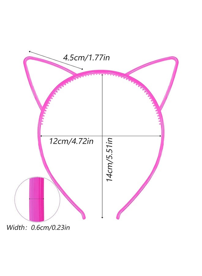 Ba Love 6 Colors Luminous Headbands, Plastic Light Up Cat HairBand Glow in the Dark Headband For Toddlers Christmas, Happy New Year, Birthday Party - Image 4