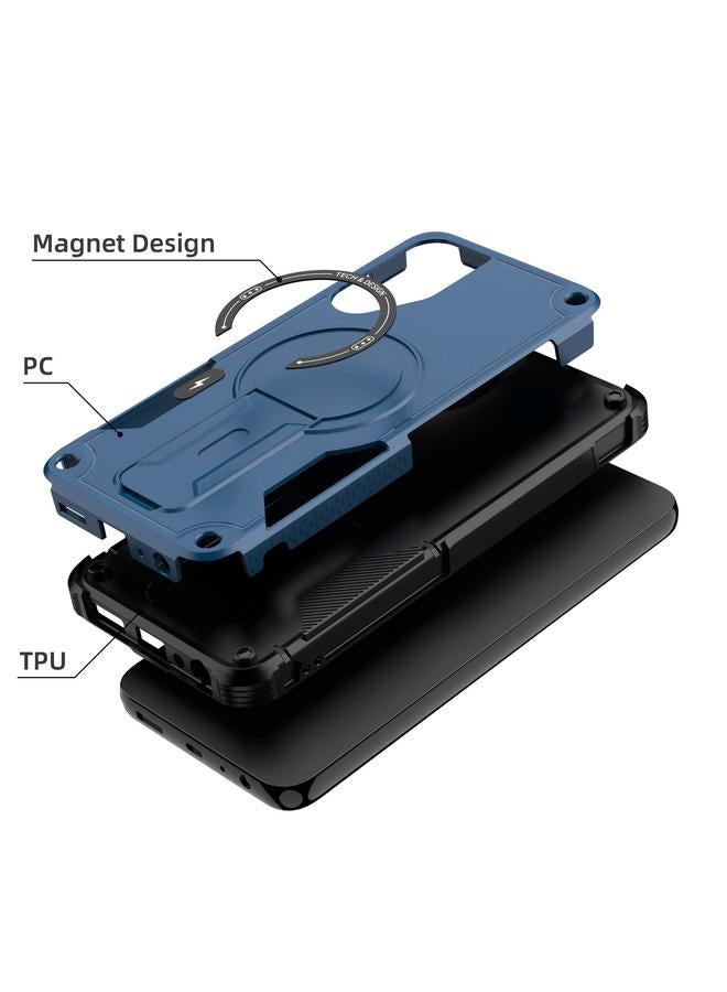 S-TOP Case For Samsung Galaxy A15 4G / 5G Armor MagSafe Holder PC Hybrid TPU Phone Case - Image 2