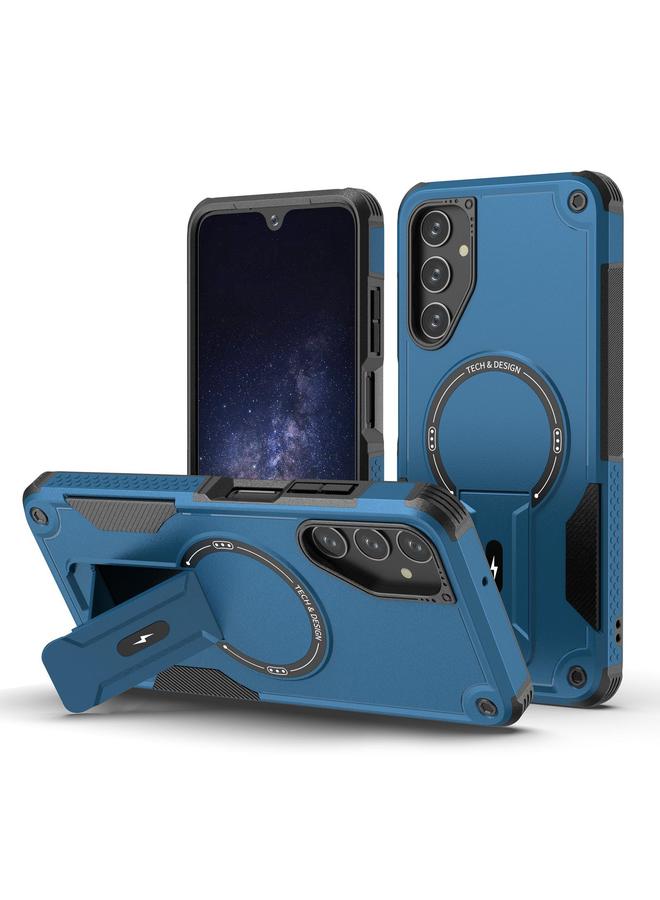 S-TOP Case For Samsung Galaxy A15 4G / 5G Armor MagSafe Holder PC Hybrid TPU Phone Case - Image 1