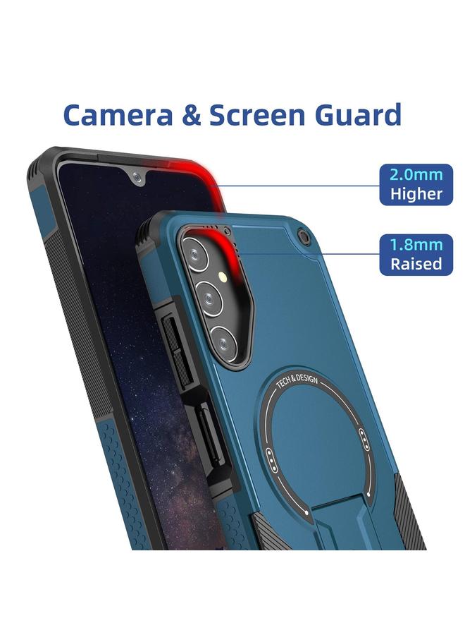 S-TOP Case For Samsung Galaxy A15 4G / 5G Armor MagSafe Holder PC Hybrid TPU Phone Case - Image 4