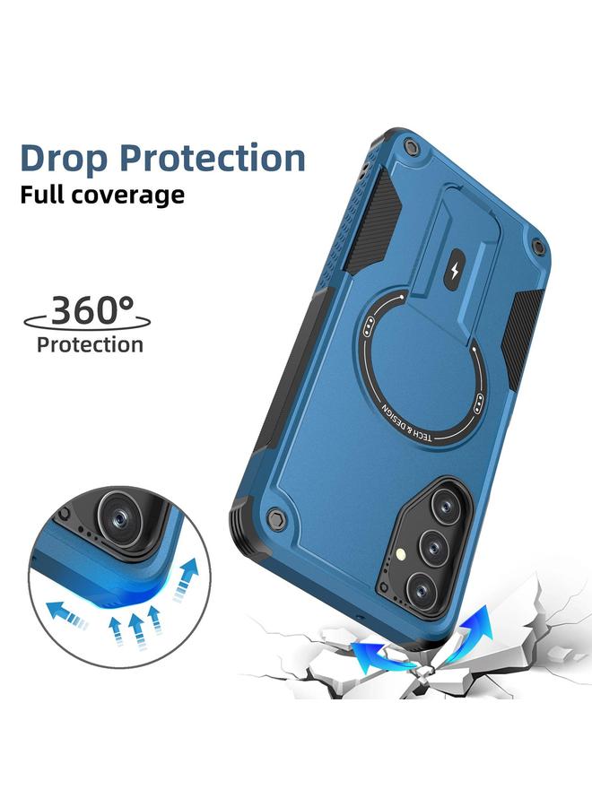 S-TOP Case For Samsung Galaxy A15 4G / 5G Armor MagSafe Holder PC Hybrid TPU Phone Case - Image 3