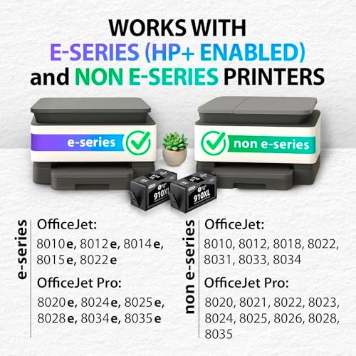 Smart Ink Remanufactured Ink Cartridge Replacement for HP 910 XL 910XL Black XL 2 Combo Pack to use with HP OfficeJet Pro 8025e 8028e 8035e 8025 8028 8035 OfficeJet 8015e 8022e 8015 8022 Printers - Image 3