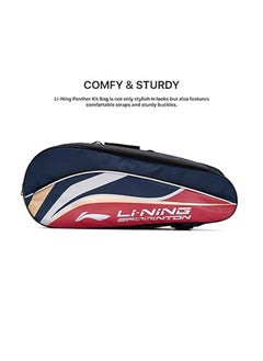 Li-Ning Panther Double Zipper Polyester Badminton Kit Bag | Size : Large | Stash pocket | Ample storage | Unisex - Men, Boys, Girls, Women  - Image 5