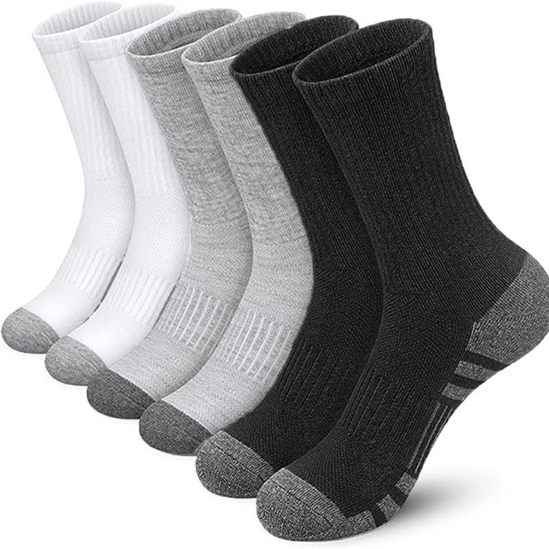 Cross-border plus size foreign trade mens cotton socks wholesale basketball socks spring and summer mens black and white long tube socks Mix and match [cross-border large size stockings]
