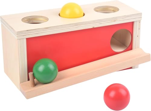 Smartwo Montessori Toys Object Permanence Box Ball Tracker Drop Push Toy for Baby Toddler Kid Preschooler 13Early Learning Activity Educational Cause and Effect GameGift for Boys Girls - Image 1