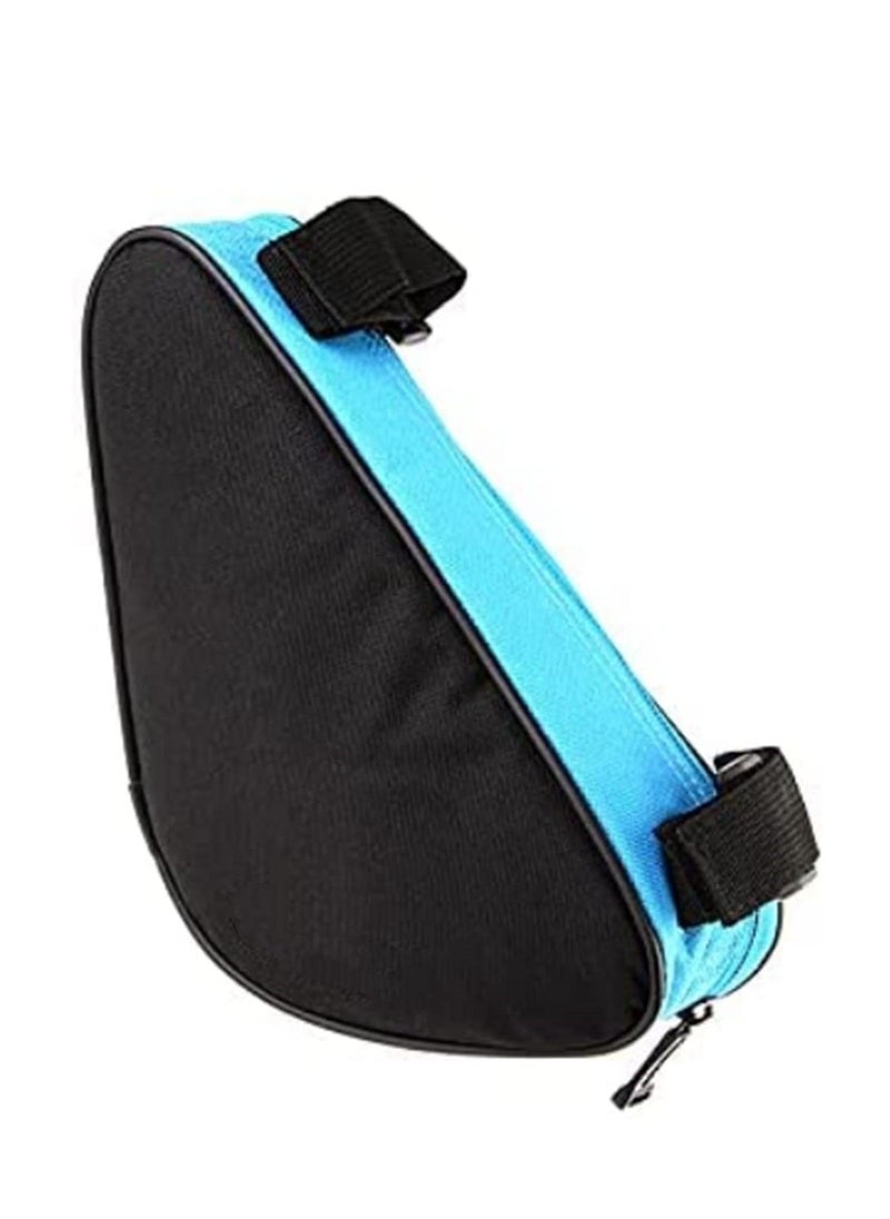 Generic Bike Triangle Frame Bag Water Resistant Cycling Storage Pouch with Adjustable Velcro Straps for Road Mountain Bikes Large Zippered Opening High Capacity Fits Smartphone Wallet Keys  - Image 2