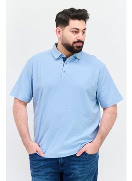 Men Regular Fit Brand Logo Short Sleeve Polo Shirt, Light Blue - pzsku/Z817A2F4ADDB010A3355CZ/45/_/1737642078/e4f7c038-1776-4b80-a226-2cbb555dd2df