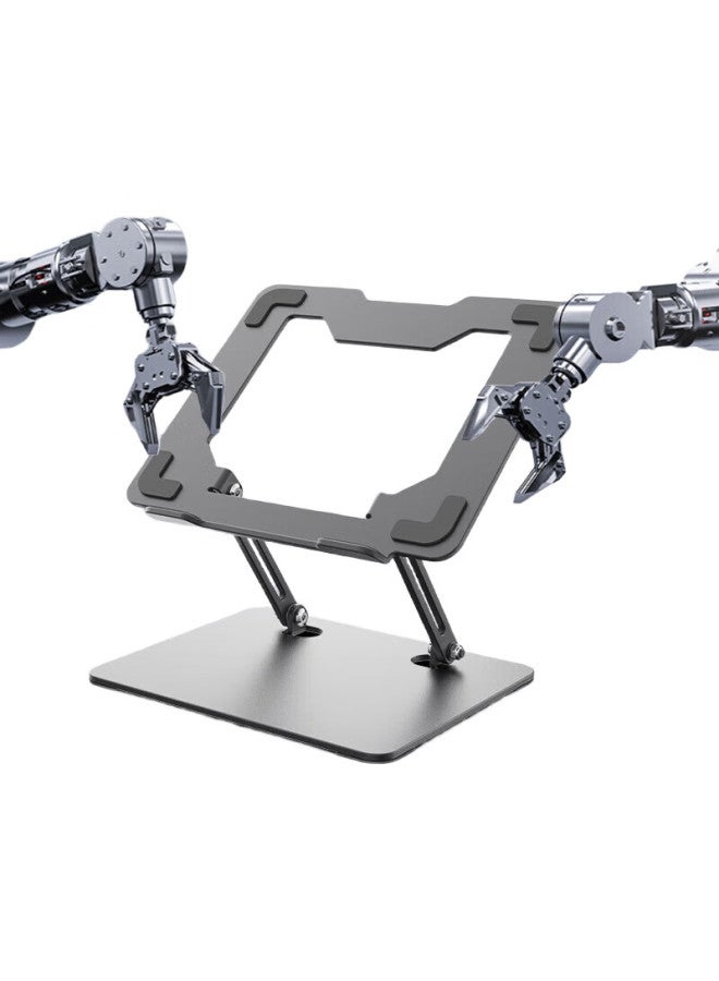 Atscore Laptop Stand, Computer Stand, Hollow Laptop Cooling Pad, Adjustable Height Foldable Laptop Stand Suitable For Huawei, Lenovo, Xiaomi, Apple And Other Laptops - Image 1