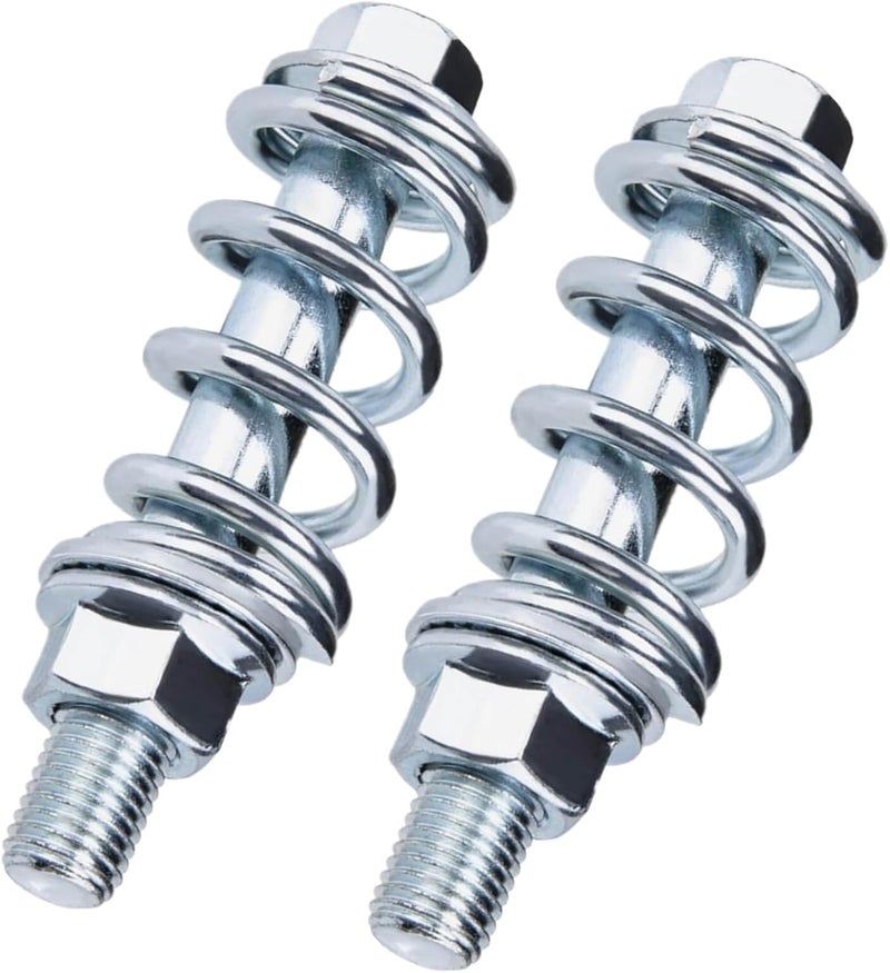 LDCRE 2Sets Car Exhaust Manifold Bolts Muffler Repair Kit,Steel M10x1.5 MM Exhaust Bolts and Nuts Flange Repair Kit with Springs for Exhaust Manifold Gasket Reduce Vibration Universal Car Accessories - Image 1