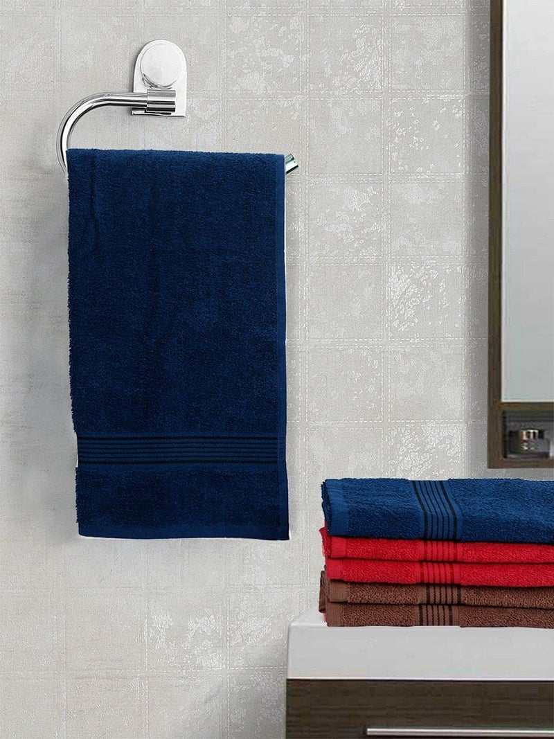 Kopa by Bianca 400 GSM 100% Cotton Soft Terry Towel l 6pc Hand Towel l Towel for Women l Gym Towel for Men Workout l D`Ross l Arctic Blue-Crimson - Image 1