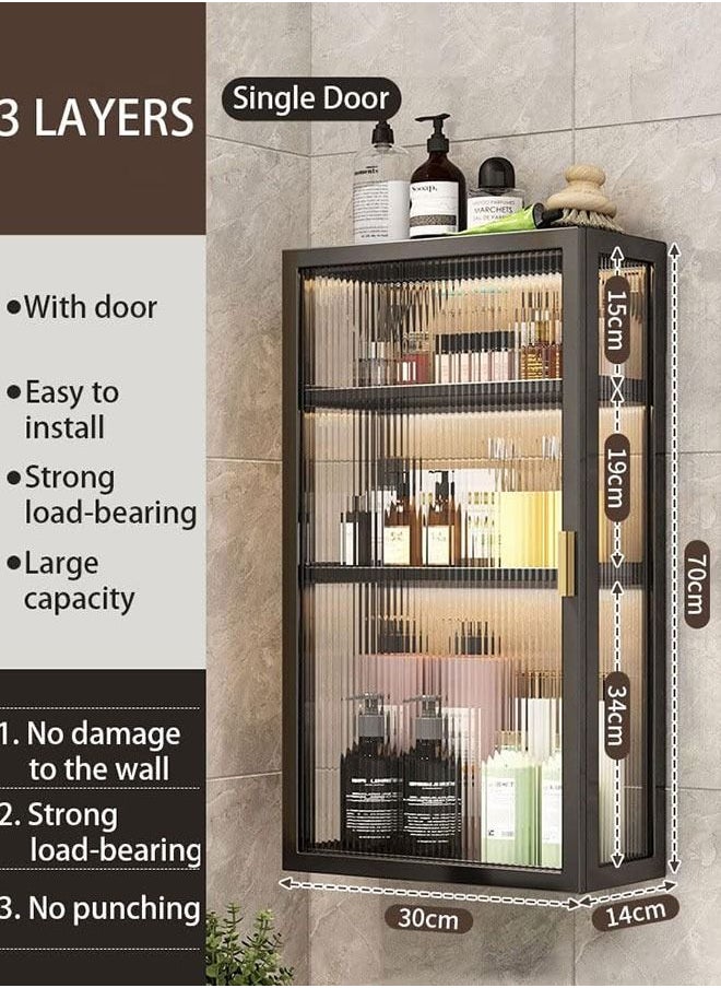 Generic Bathroom Wall Cabinet,Medicine Cabinet With Door Wall Mounted Bathroom Cabinet Toilet Organizer Cabinet Multipurpose Hanging Cabinet For Bathroom Kitchen Laundry Room Storage Cabinet Shelf  - Image 2