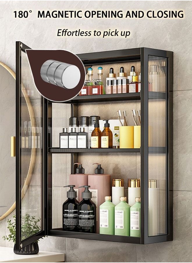 Generic Bathroom Wall Cabinet,Medicine Cabinet With Door Wall Mounted Bathroom Cabinet Toilet Organizer Cabinet Multipurpose Hanging Cabinet For Bathroom Kitchen Laundry Room Storage Cabinet Shelf  - Image 4