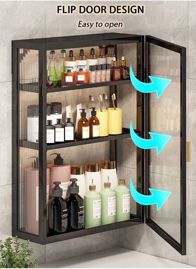 Generic Bathroom Wall Cabinet,Medicine Cabinet With Door Wall Mounted Bathroom Cabinet Toilet Organizer Cabinet Multipurpose Hanging Cabinet For Bathroom Kitchen Laundry Room Storage Cabinet Shelf  - Image 3