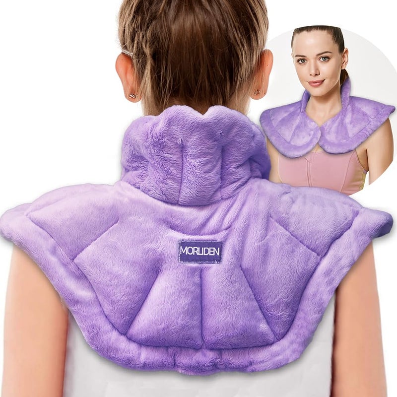 Microwavable Heated Neck Wrap Warmer and Shoulder Heating Pad Microwave Weighted Microwave Heating Pad for Neck and Shoulders Hot and Cold Compress