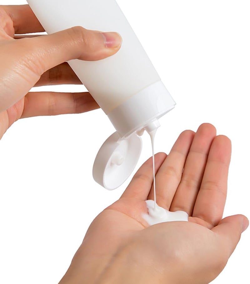 VASANA 6PCS 60ml/2oz Emply Refill Clear Plastic Cosmetic Squeeze Soft Tube Vial with Flip Cap Cover Makeup Travel Sample Packing Storage Holder for Toothpaste Shampoo Facial Cleanser Body Lotion - Image 4