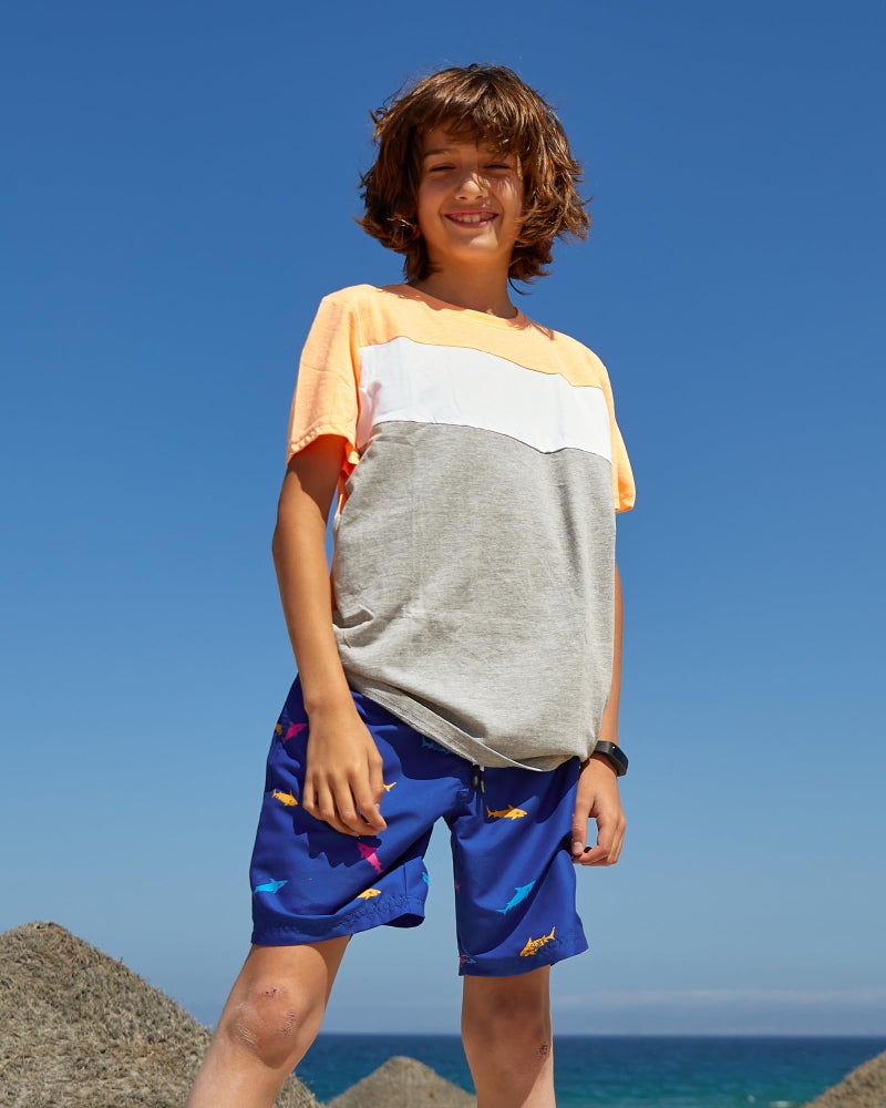 maamgic Boys Swim Trunks Toddler Swim Shorts Little Boys Bathing Suit Swimsuit Toddler Boy Swimwear,Royal Blue,3 T - Image 2