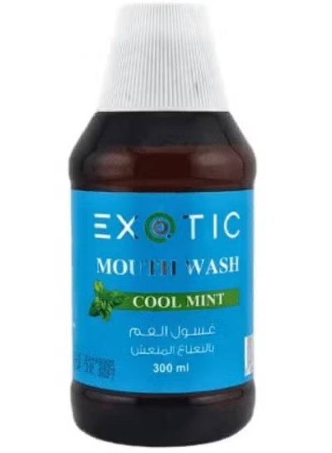 Exotic Alcohol-Free Cool Mint Antibacterial Mouthwash (300ml)