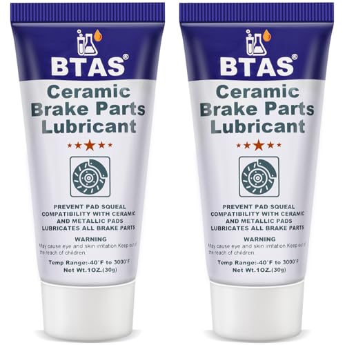 BTAS Brake Caliper Grease for Disc Brake LubricantCaliper Pin Pad LubeHigh Temp Silicone Synthetic Ceramic Assembly Grease 1oz 2 Pcs - Image 1