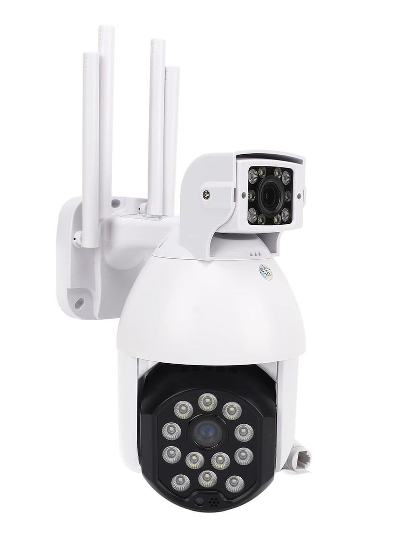 Generic Surveillance Camera Security Camera Dual Lens Fixed Point PTZ Monitoring Waterproof for Outdoors Gardens Fish Pond Scenic Spots Projects  - Image 1