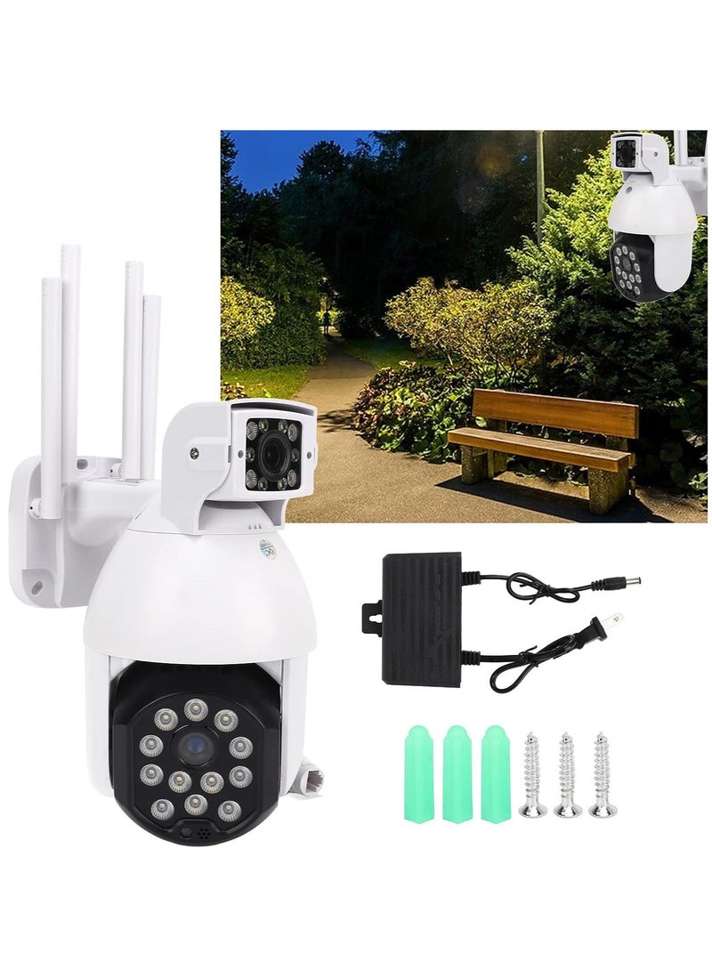 Generic Surveillance Camera Security Camera Dual Lens Fixed Point PTZ Monitoring Waterproof for Outdoors Gardens Fish Pond Scenic Spots Projects  - Image 2