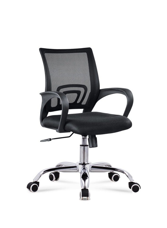 LW Mesh Adjustable Office Chair with Metal Leg Black - Image 1
