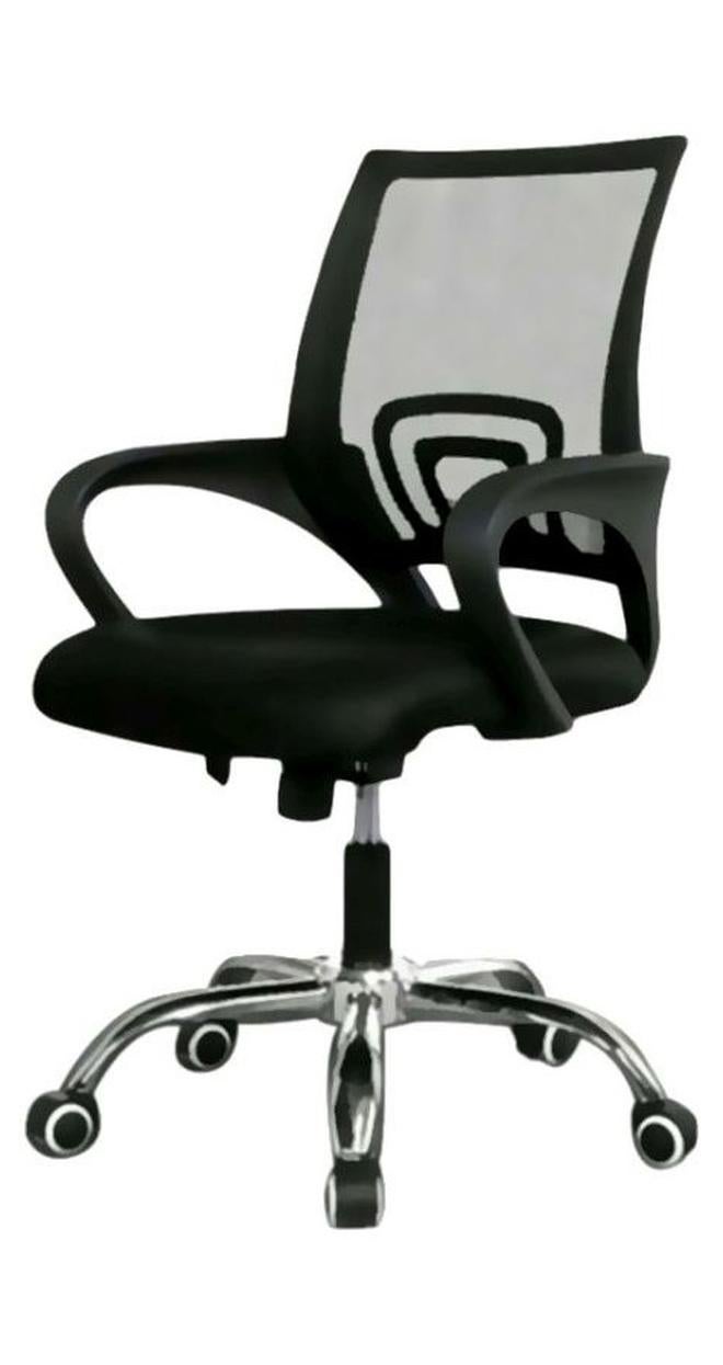LW Mesh Adjustable Office Chair with Metal Leg Black - Image 1