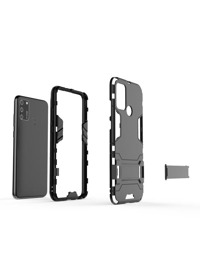 اس-توب جراب لهاتف Huawei Honor 9A مصنوع من مادة PC + TPU ومضاد للسقوط مع حامل غير مرئي - Image 5