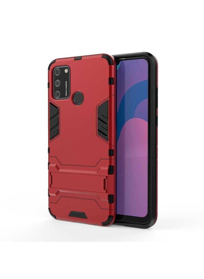اس-توب جراب لهاتف Huawei Honor 9A مصنوع من مادة PC + TPU ومضاد للسقوط مع حامل غير مرئي - Image 1