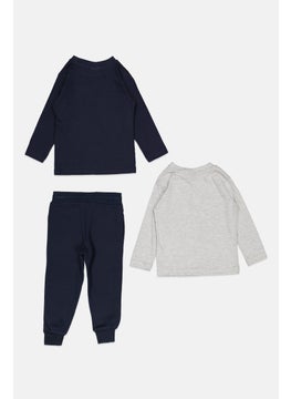 Toddlers Boy 3 Pcs Brand Logo Sweatshirt And Sweatpants, Navy - pzsku/Z817AC582FE5A2F496A5EZ/45/_/1738678198/0659081d-1886-4b9a-b885-bfd2d6acf79f