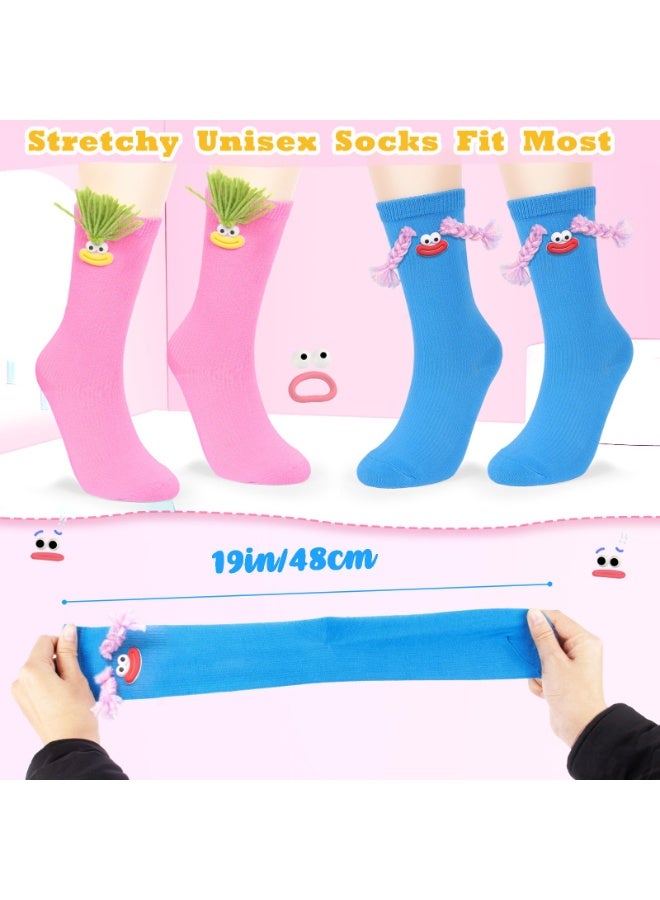 NajmStyle Funny Crazy Socks 2 Pairs Novelty Cartoon Socks for Boys and Girls, Colorful and Cute, Perfect for Gag Gifts, Party Favors, Birthday Presents, and Fun Everyday Wear - Image 2