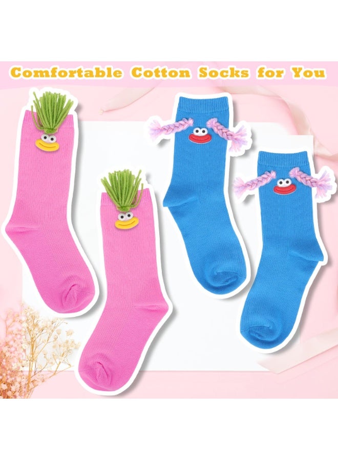 NajmStyle Funny Crazy Socks 2 Pairs Novelty Cartoon Socks for Boys and Girls, Colorful and Cute, Perfect for Gag Gifts, Party Favors, Birthday Presents, and Fun Everyday Wear - Image 4