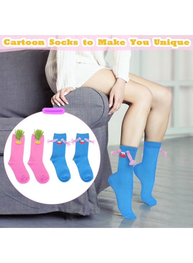 NajmStyle Funny Crazy Socks 2 Pairs Novelty Cartoon Socks for Boys and Girls, Colorful and Cute, Perfect for Gag Gifts, Party Favors, Birthday Presents, and Fun Everyday Wear - Image 5