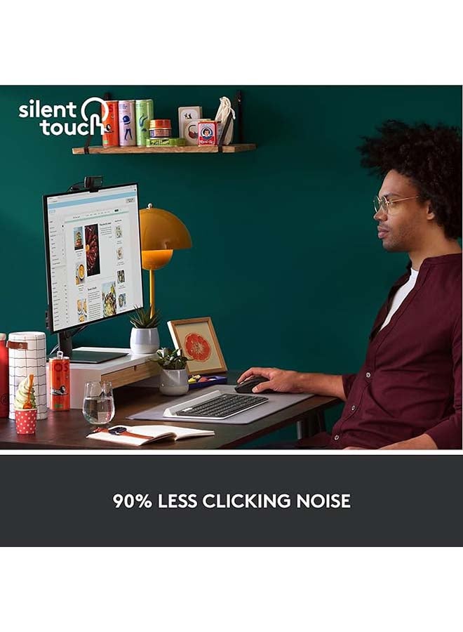 Logitech Signature M650 Wireless Mouse - For Small to Medium Sized Hands, 2-Year Battery, Silent Clicks, Customizable Side Buttons, Bluetooth, for PC/Mac/Multi-Device/Chromebook - Graphite - Image 4