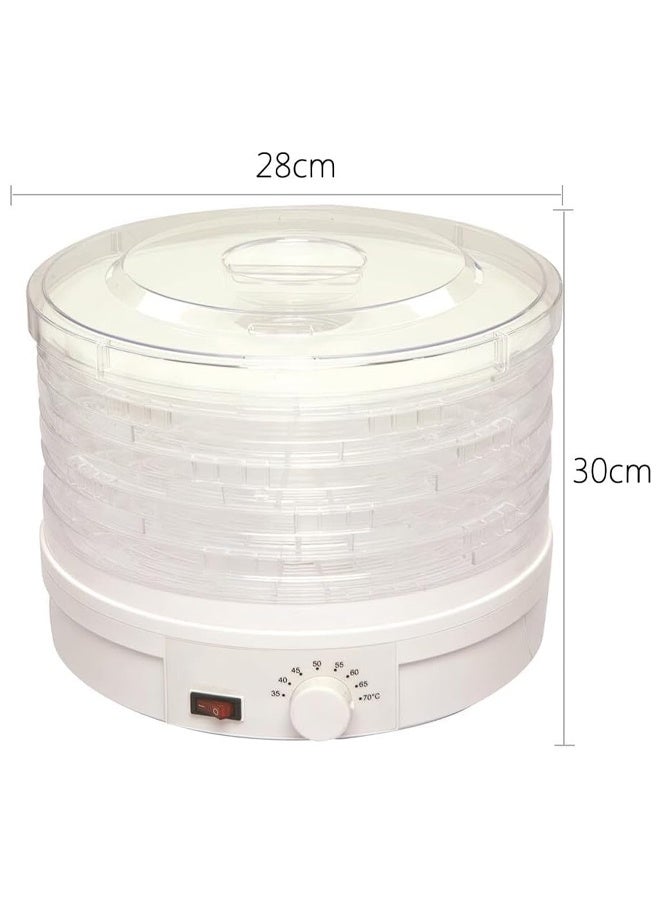 DUNISO Electric Food Dehydrator Machine，5 Tray Tier Fruit Dryer，Beef Jerky Herbs Dryer with Adjustable Thermostat  - Image 5