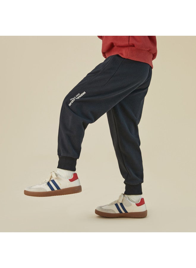 Pants 2025 Spring/autumn Collection, Mid-to-large Kids' Comfortable Breathable Athletic Long Pants, Children's Soft Stretchy Tapered Joggers - Image 5