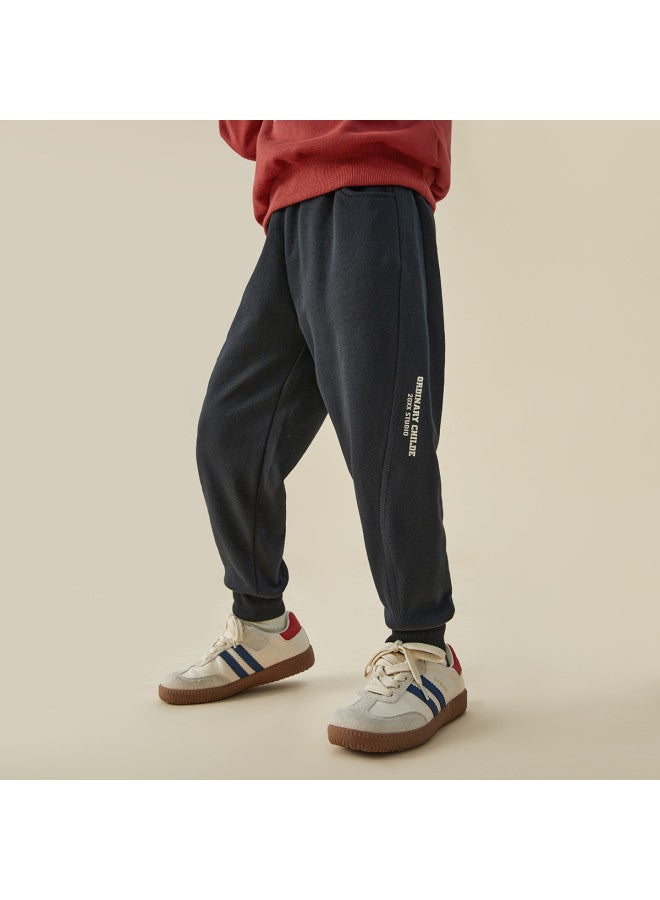 Pants 2025 Spring/autumn Collection, Mid-to-large Kids' Comfortable Breathable Athletic Long Pants, Children's Soft Stretchy Tapered Joggers - Image 2